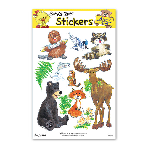 Woodland Creatures Multi Stickers (4-pack)