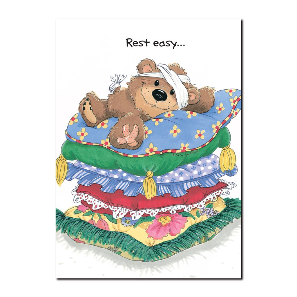 Willie Bear Mend Quickly Get Well Greeting Card – Suzy's Zoo Store