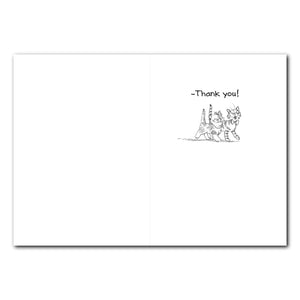 Maurice and Camille Thank You Greeting Card