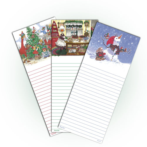 Suzy's Zoo Memo Note Pad, 3-pack Christmas variety 11112