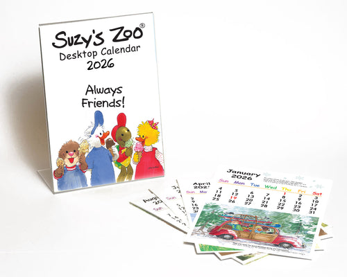 Suzy's Zoo 2026 Desktop Calendar