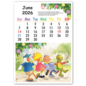 Suzy's Zoo 2026 Desktop Calendar
