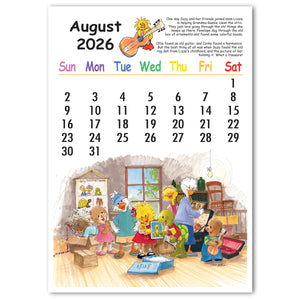 Suzy's Zoo 2026 Desktop Calendar