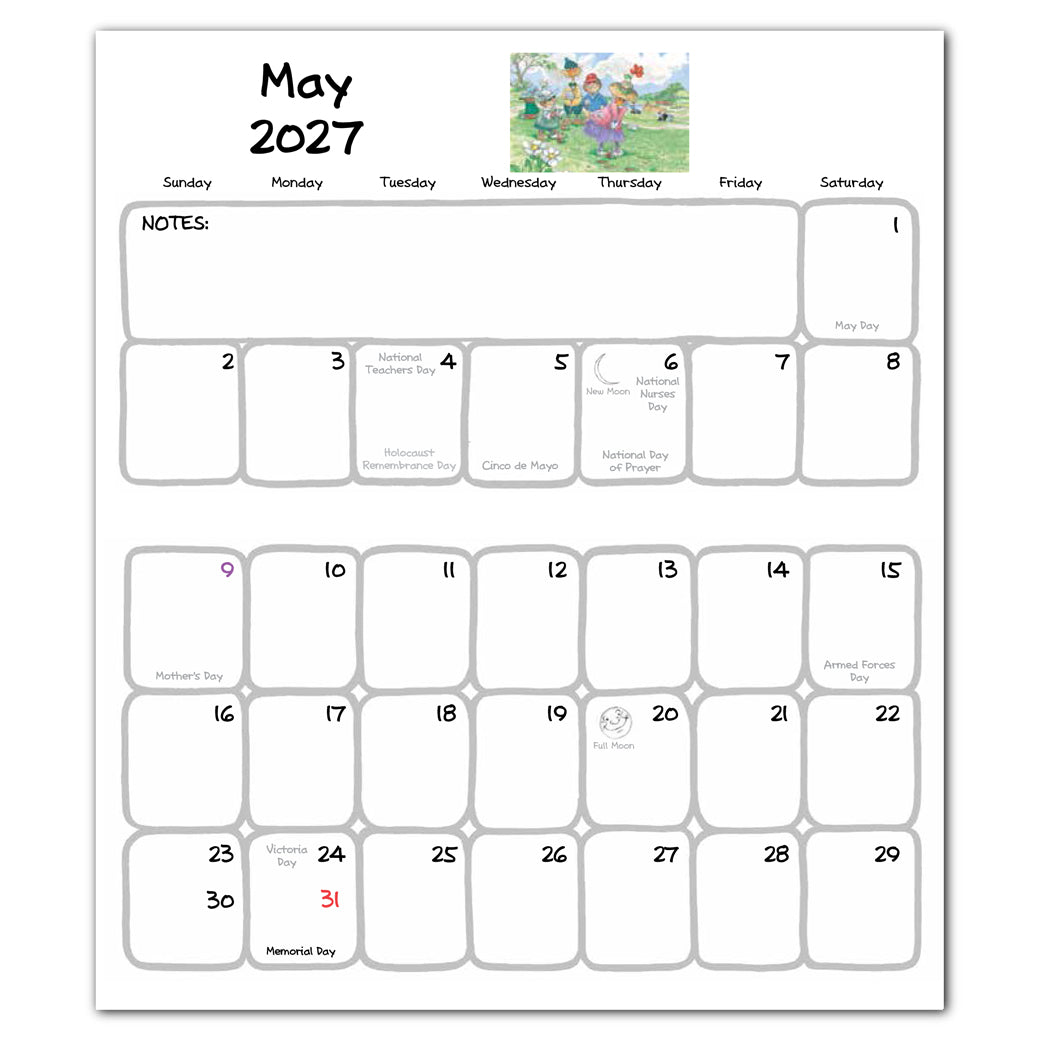 2027 Suzy's Zoo Pocket Calendar (4x7)