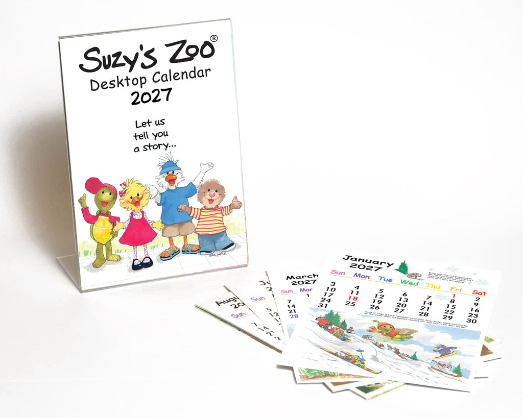 Suzy's Zoo 2027 Desktop Calendar