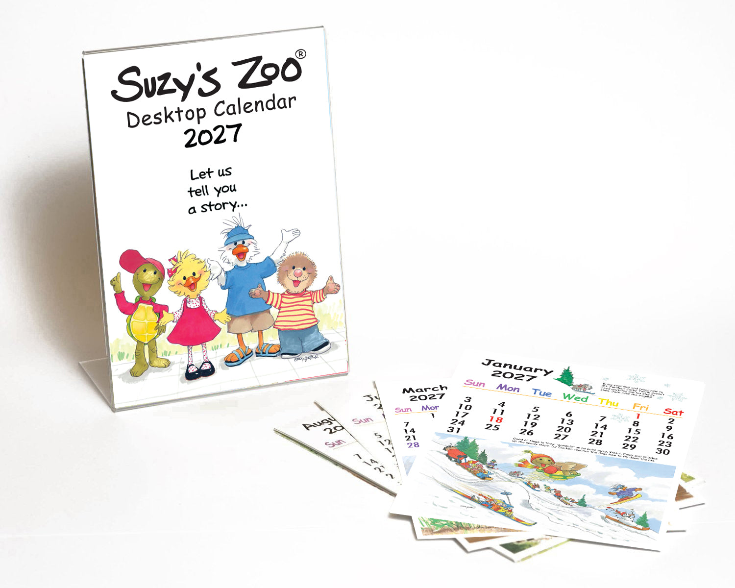 Suzy's Zoo 2027 Desktop Calendar