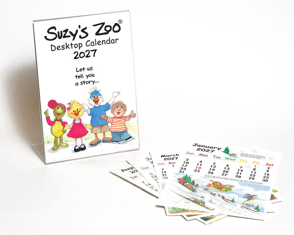 Suzy's Zoo 2027 Desktop Calendar