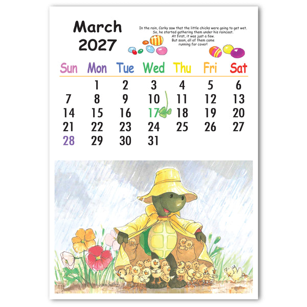 Suzy's Zoo 2027 Desktop Calendar