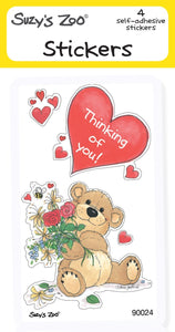 Thinking of You! Stickers (4-pack)