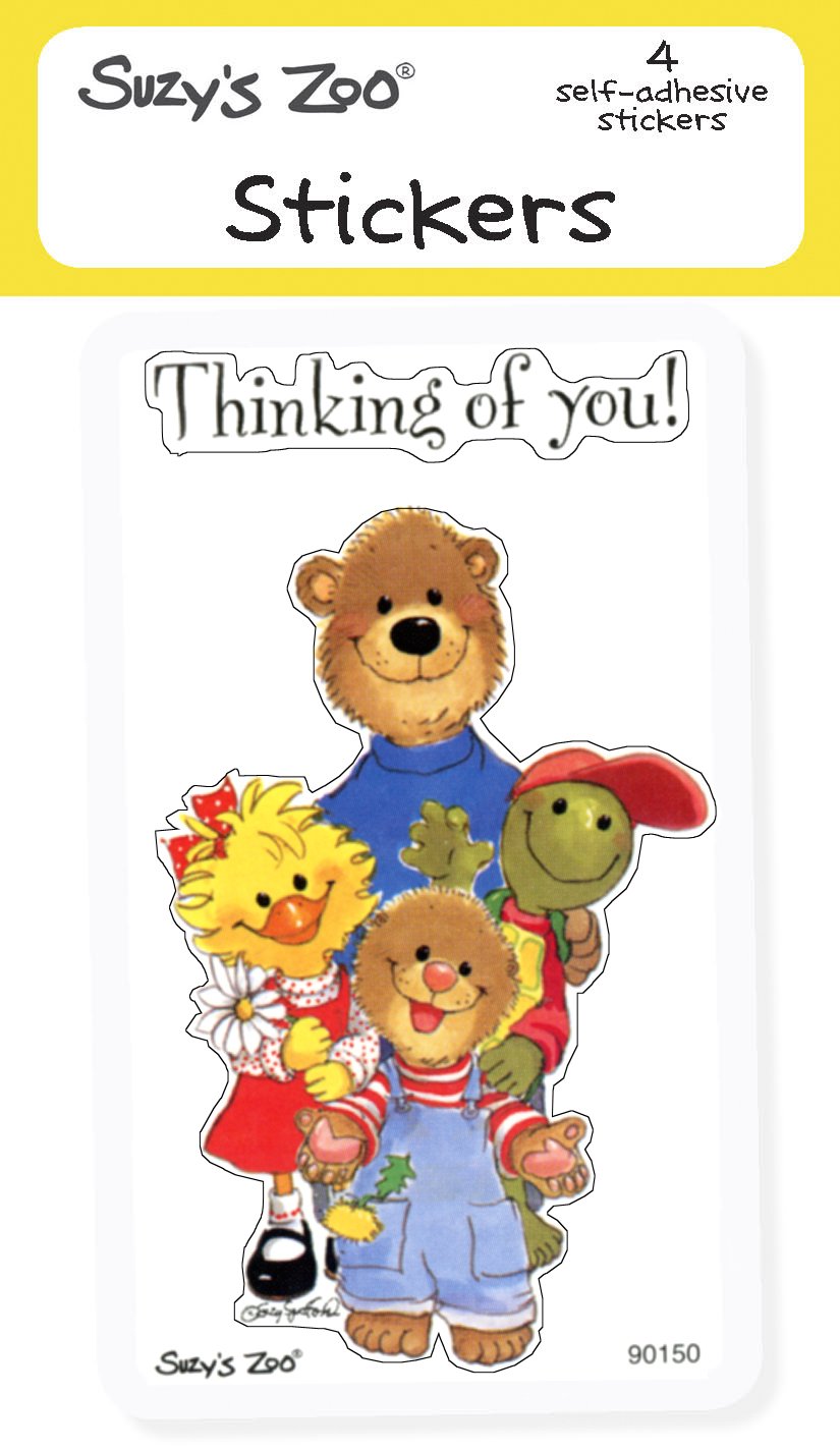 Thinking of you! Stickers (4-pack)