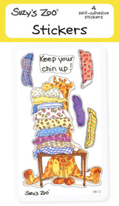 Chin up! Stickers (4-pack)