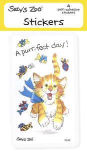 A Purr-fect Day! Stickers (4-pack)
