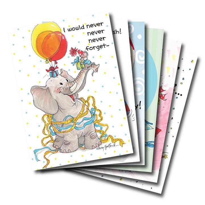 Mixed Cards 6-pack: Happy Birthday Wishes 10152