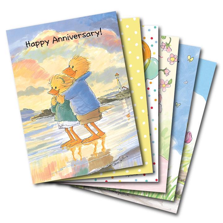Mixed Cards 6-pack: Cheerful Occasions 10155