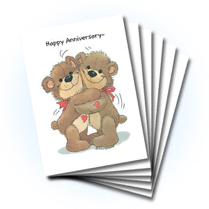 Bear Hugs Anniversary Greeting Card