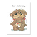 Here is the knock-about affectionate teddy bear couple, Lovey and Rowf giving each other... what else?! Bear hugs! 