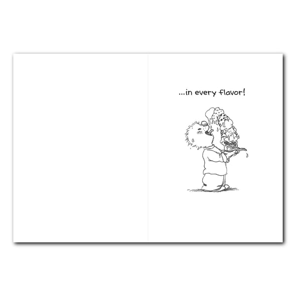 Ollie Ice Cream Birthday Greeting Card