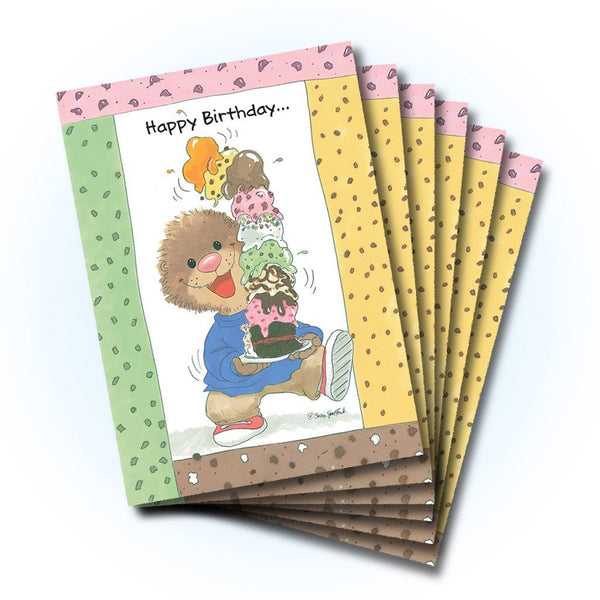 Ollie Ice Cream Birthday Greeting Card