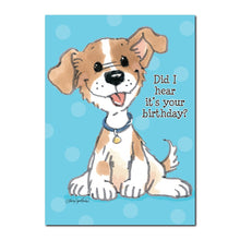This little puppy is a good friend to have, especially on a birthday in this Suzy's Zoo happy birthday greeting card.