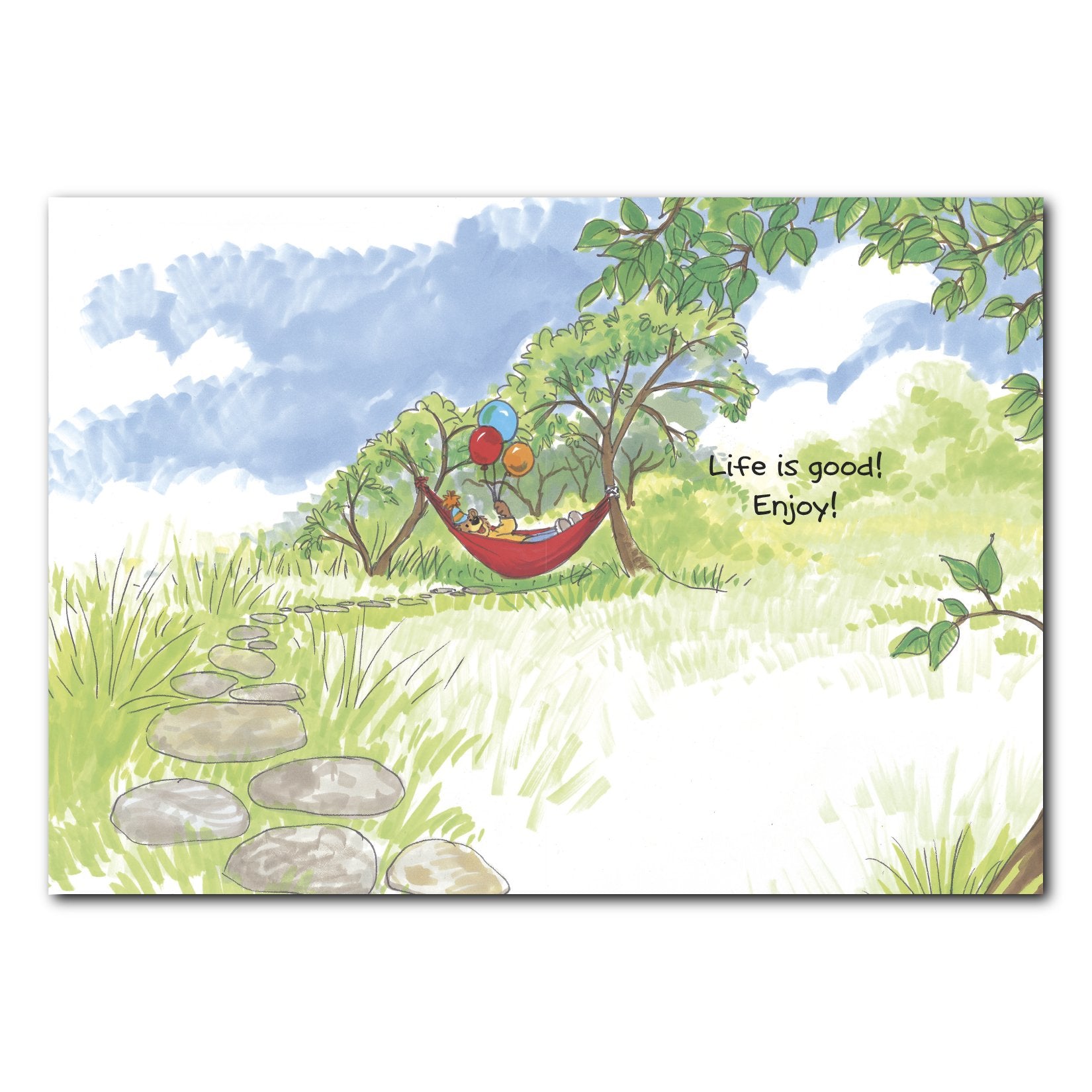 Life is Good Birthday Greeting Card