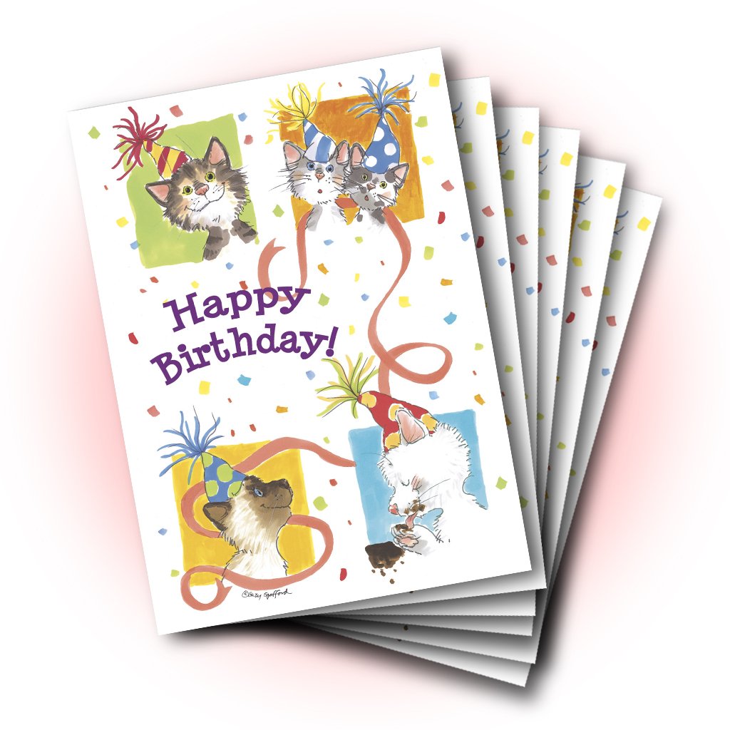 Duckport Kitties Birthday Greeting Card