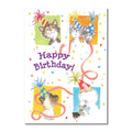 This Happy Birthday greeting card from Suzy's Zoo features The Duckport Kitties, who love to celebrate birthdays!