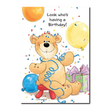 This Suzy's Zoo Happy Birthday greeting card features an old bear named Billy Boy, named for a brave and dear friend. 
