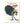 The ostrich Cornelia O'Plume is a bigger-than-life character in Duckport in this Suzy's Zoo Happy Birthday greeting card.
