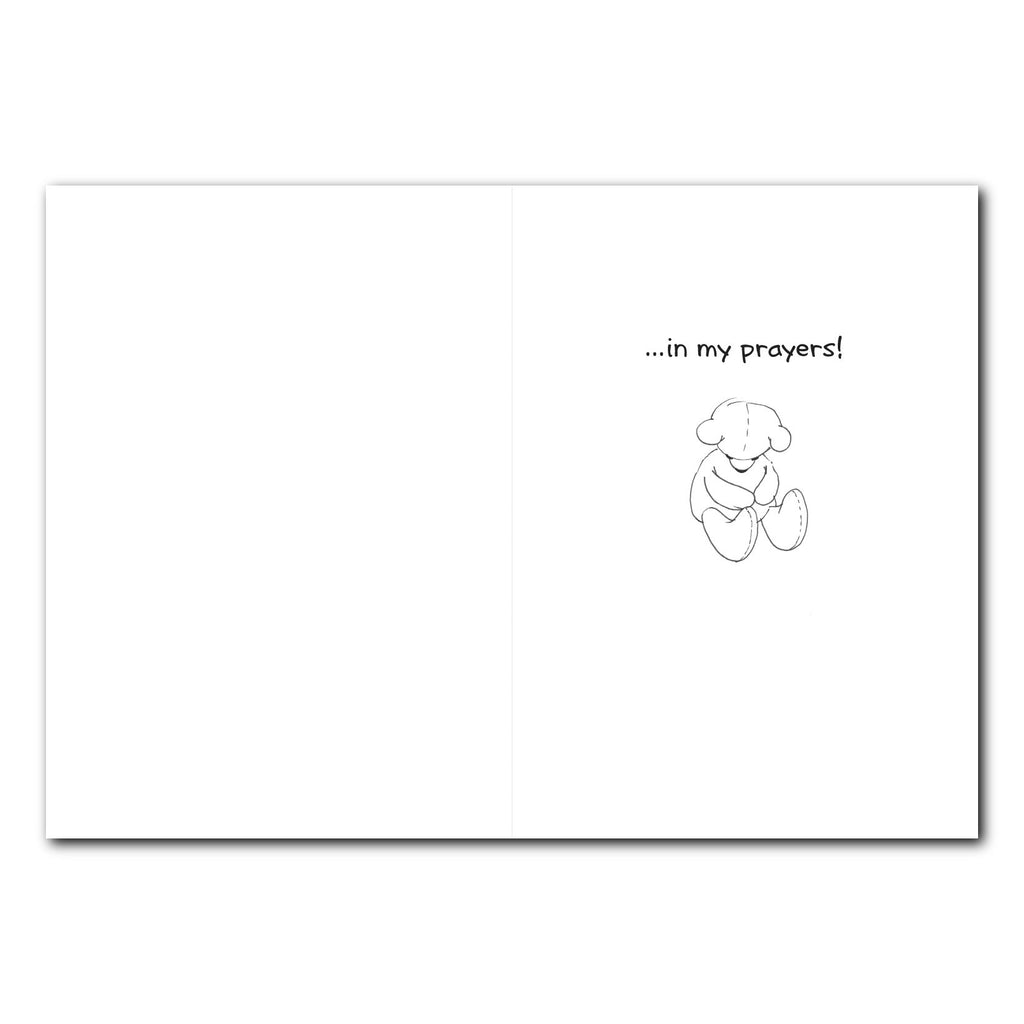 Suzy Praying at Bed Friendship Greeting Card