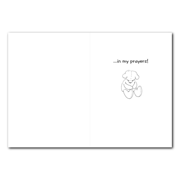 Suzy Praying at Bed Friendship Greeting Card