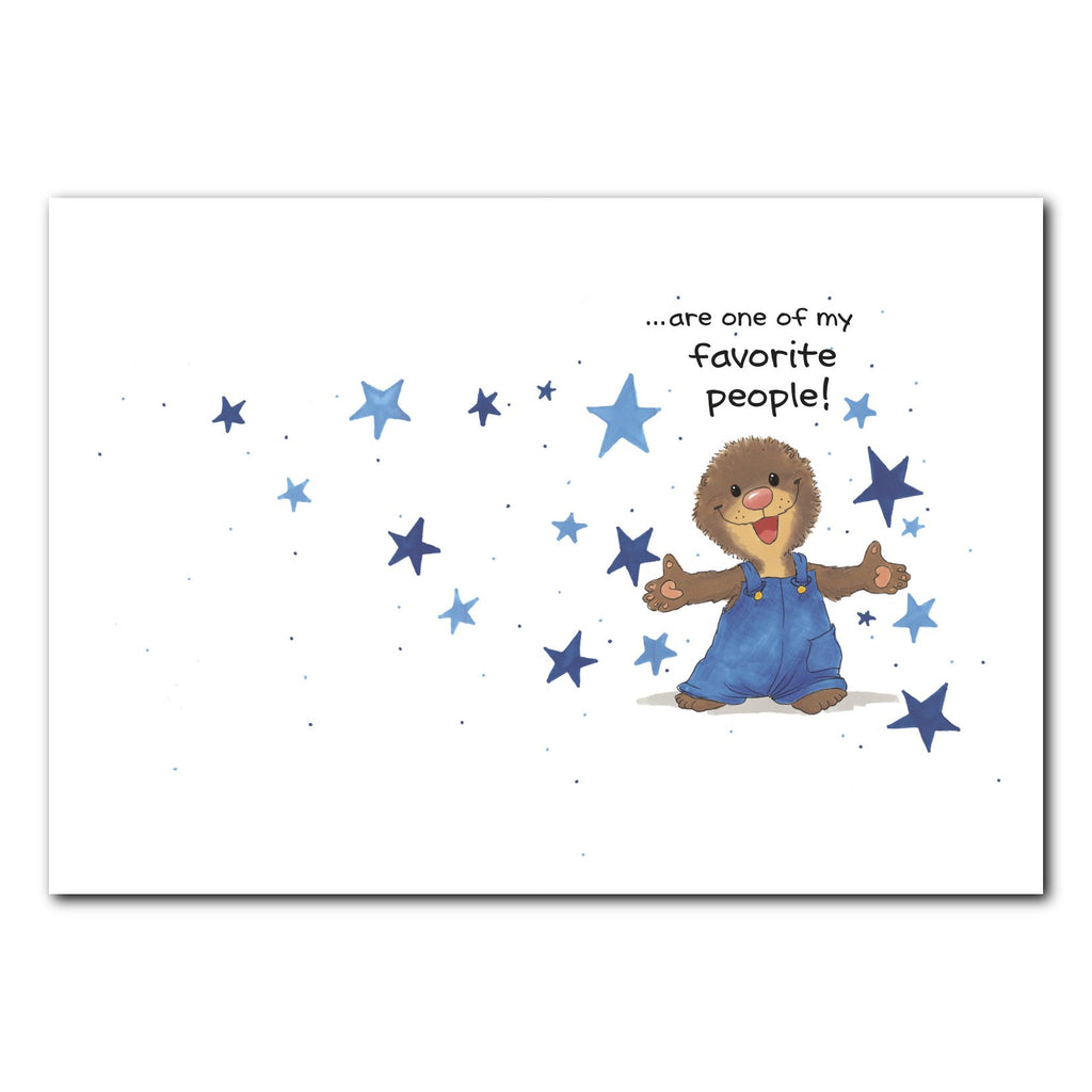 Ollie's Blue Stars Friendship Greeting Card