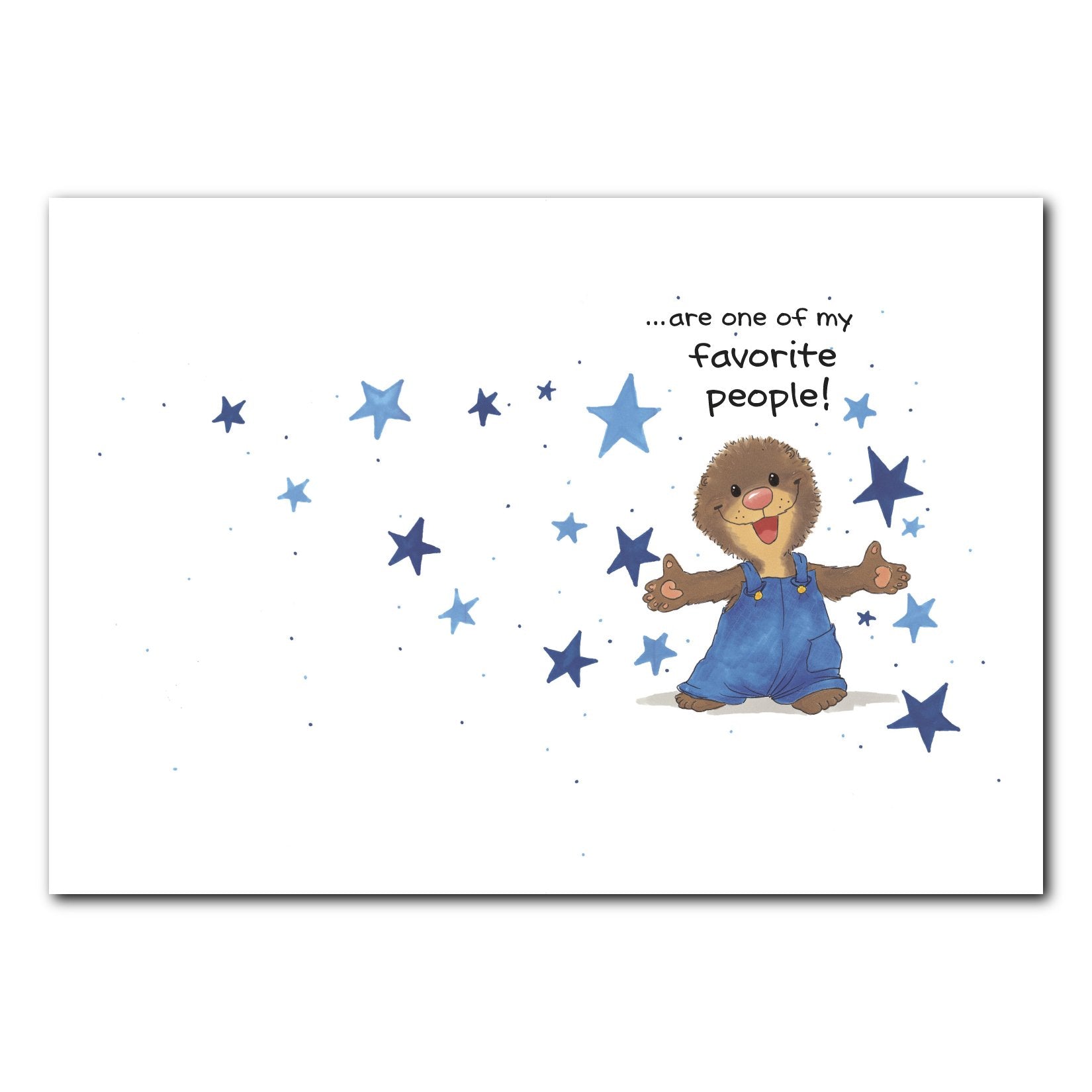 Ollie's Blue Stars Friendship Greeting Card