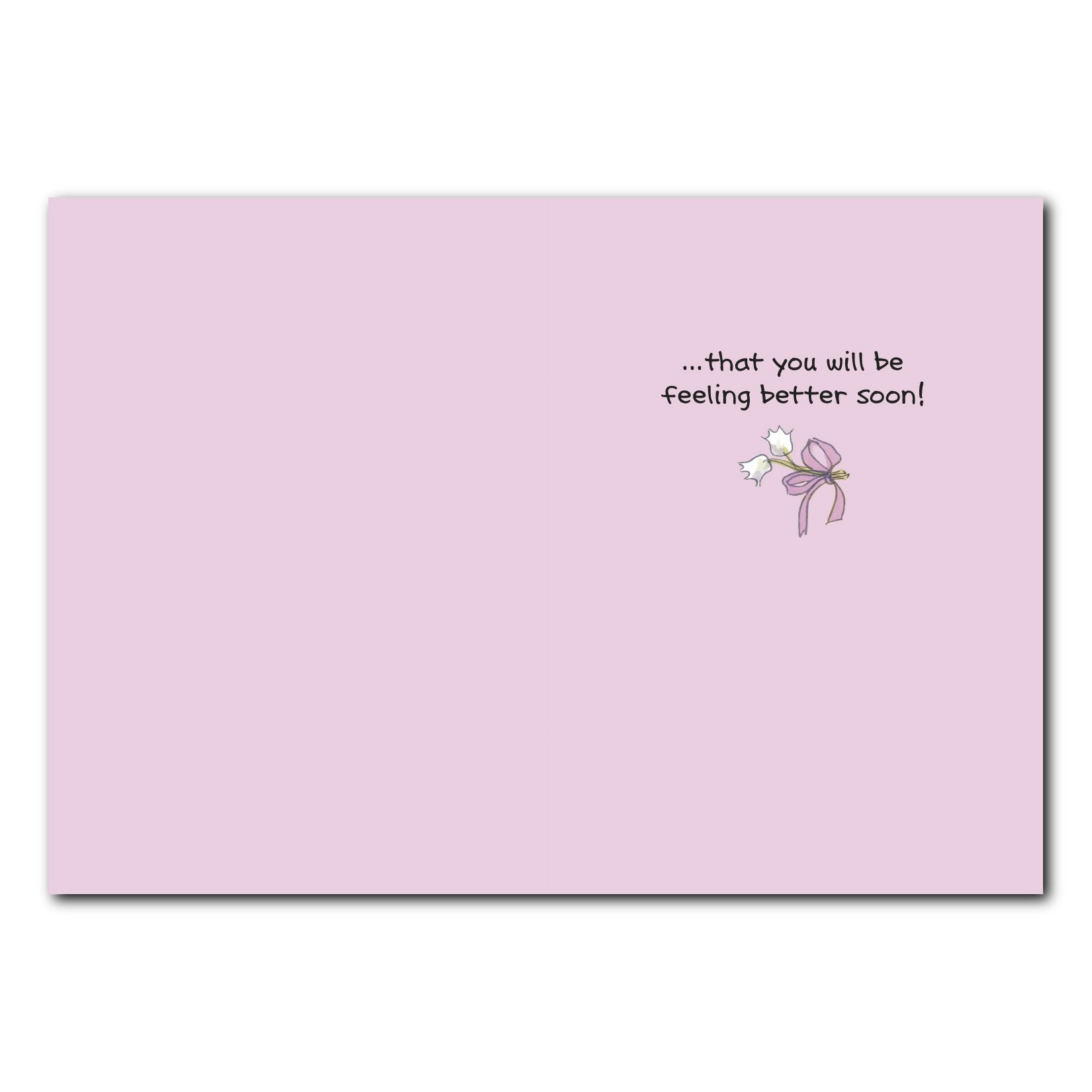 Suzy Ducken's Thoughts and Prayers Get Well Greeting Card