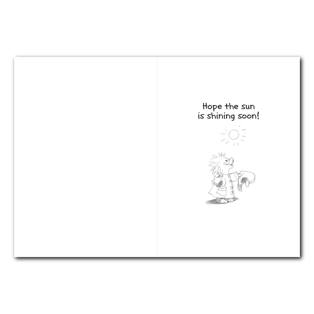 Group Rain! Get Well Greeting Card