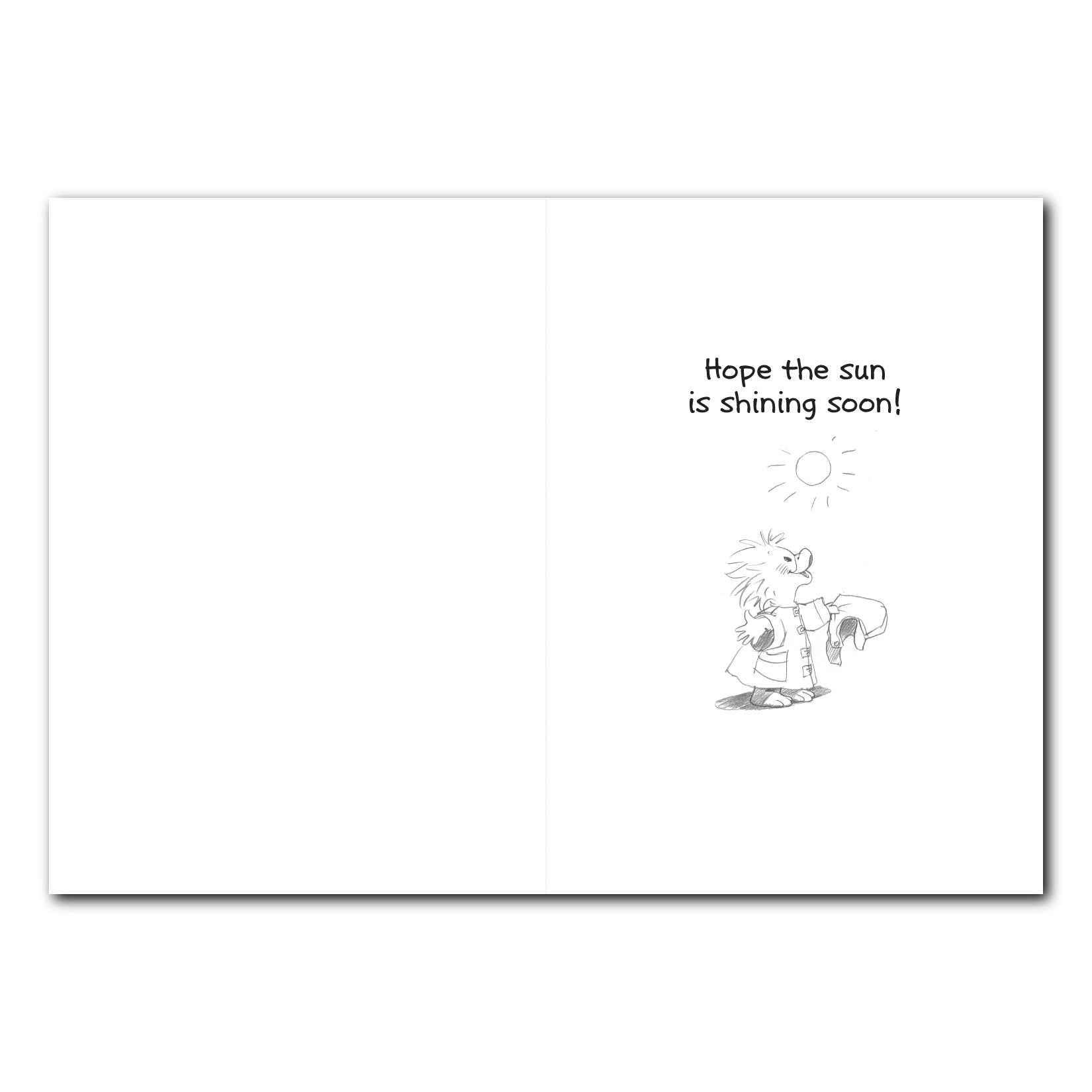 Group Rain! Get Well Greeting Card