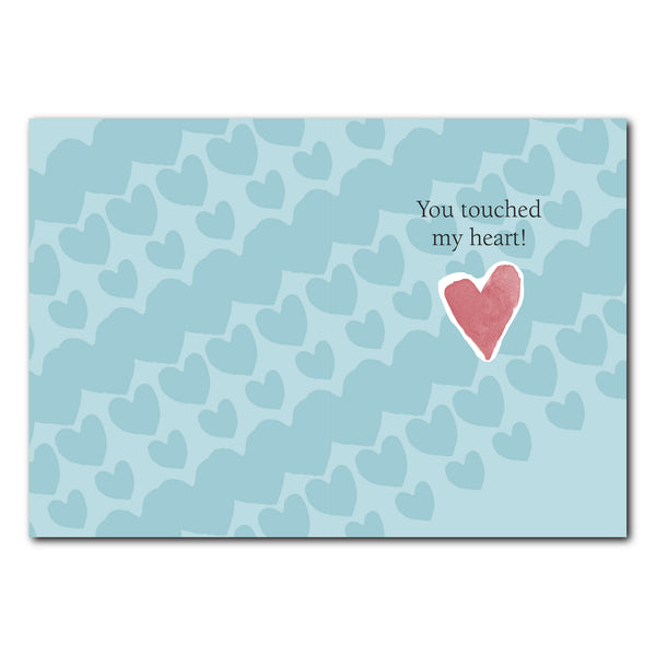 Boof's Grateful Heart Thank You Greeting Card