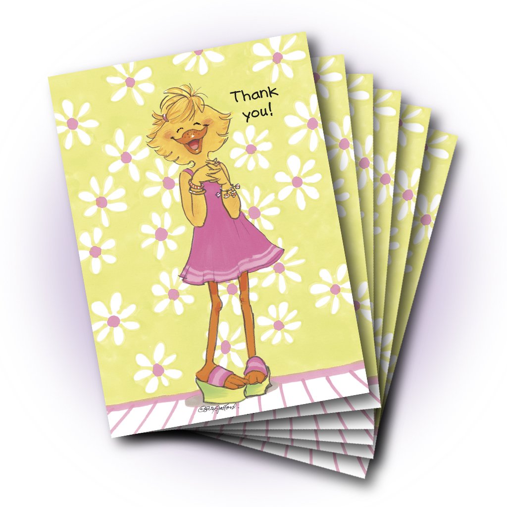 Sally Ducken's Talking Hands Thank You Greeting Card