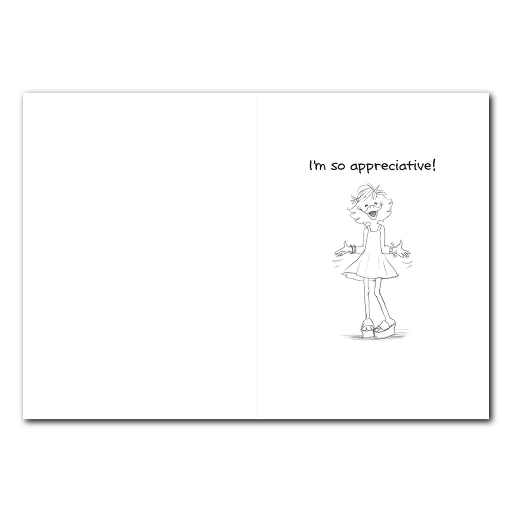 Sally Ducken's Talking Hands Thank You Greeting Card