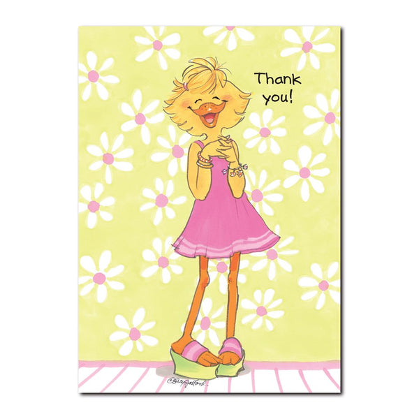 Sally Ducken's Talking Hands Thank You Greeting Card