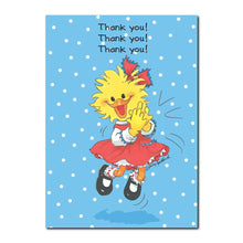 This Thank You greeting card from Suzy's Zoo features Suzy Ducken who is very expressive when she says thank you! 