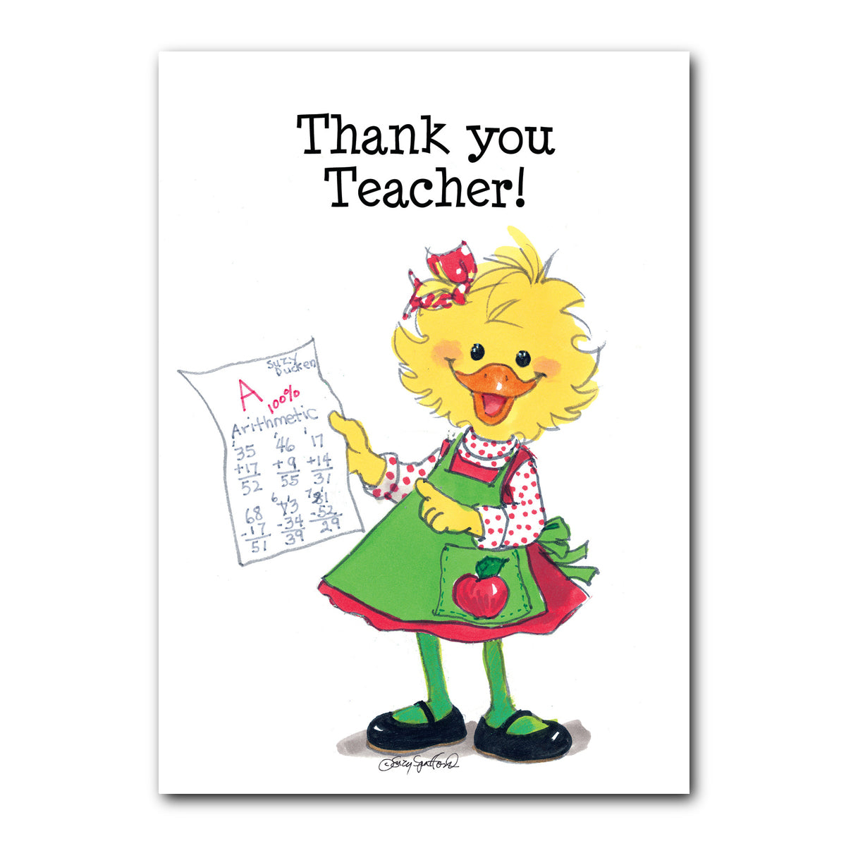 Teacher Thank You Greeting Card