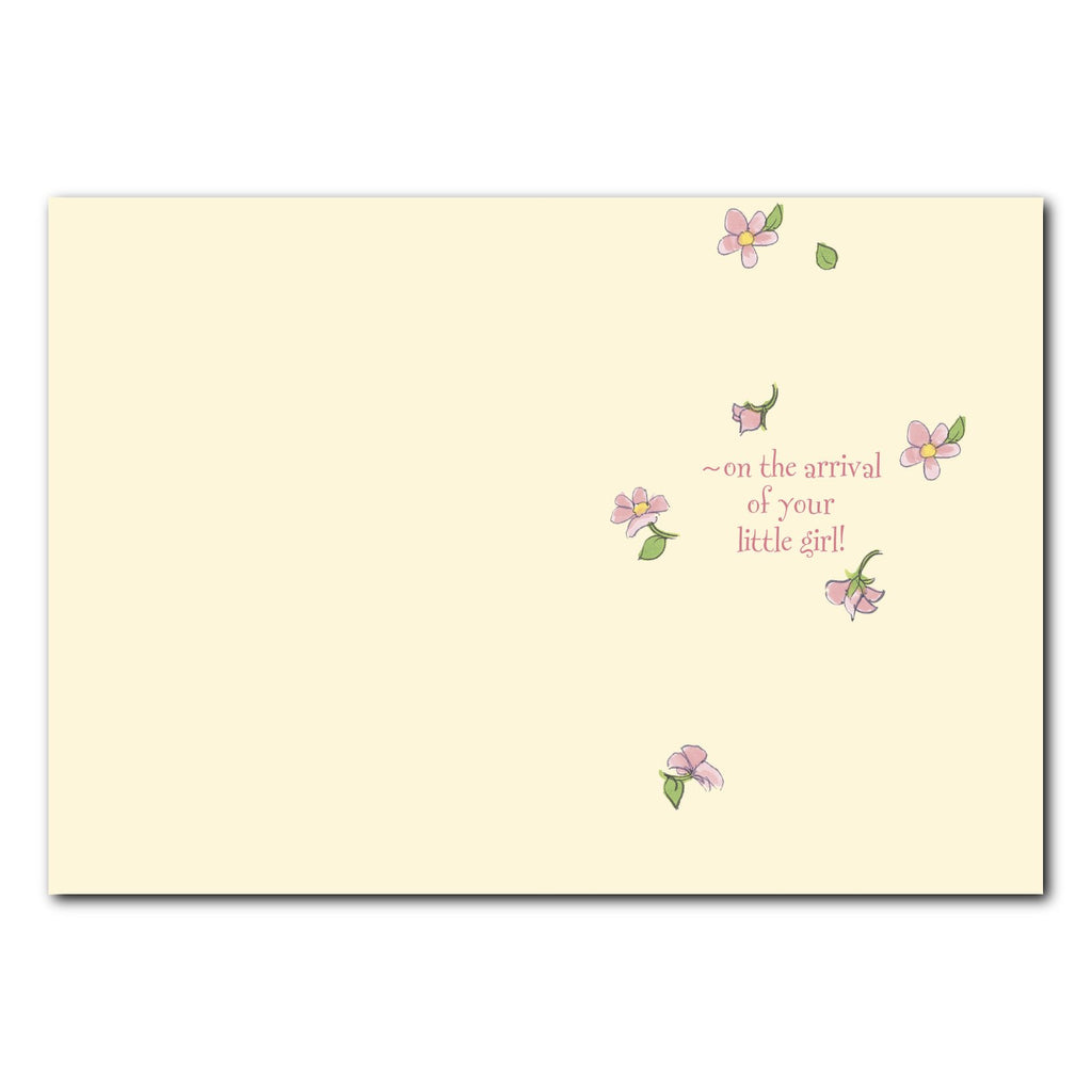 Girl Bunny Baby Congrats Card
