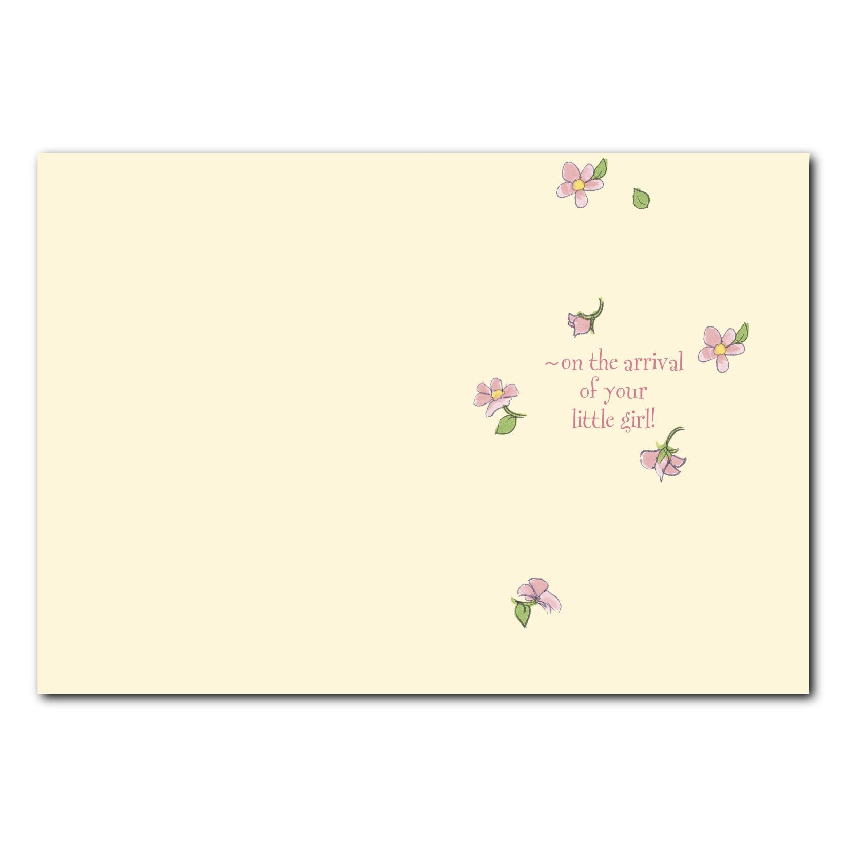 Girl Bunny Baby Congrats Card