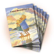 Lizzie and Lester Sunset Anniversary Greeting Card