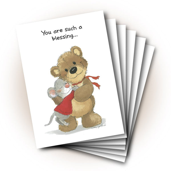 Herkimer's Bear Hug Friendship Greeting Card
