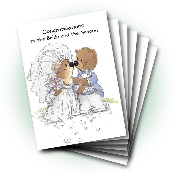 Rowf and Lovey Wedding Greeting Card