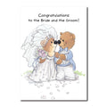 It's Rowf and Lovey, that lovable, tumble-some teddy bear duo in this Wedding greeting card from Suzy's Zoo.