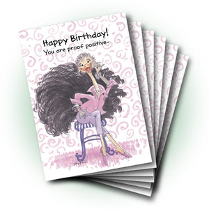 Cornelia O'Plume's Birthday Greeting Card