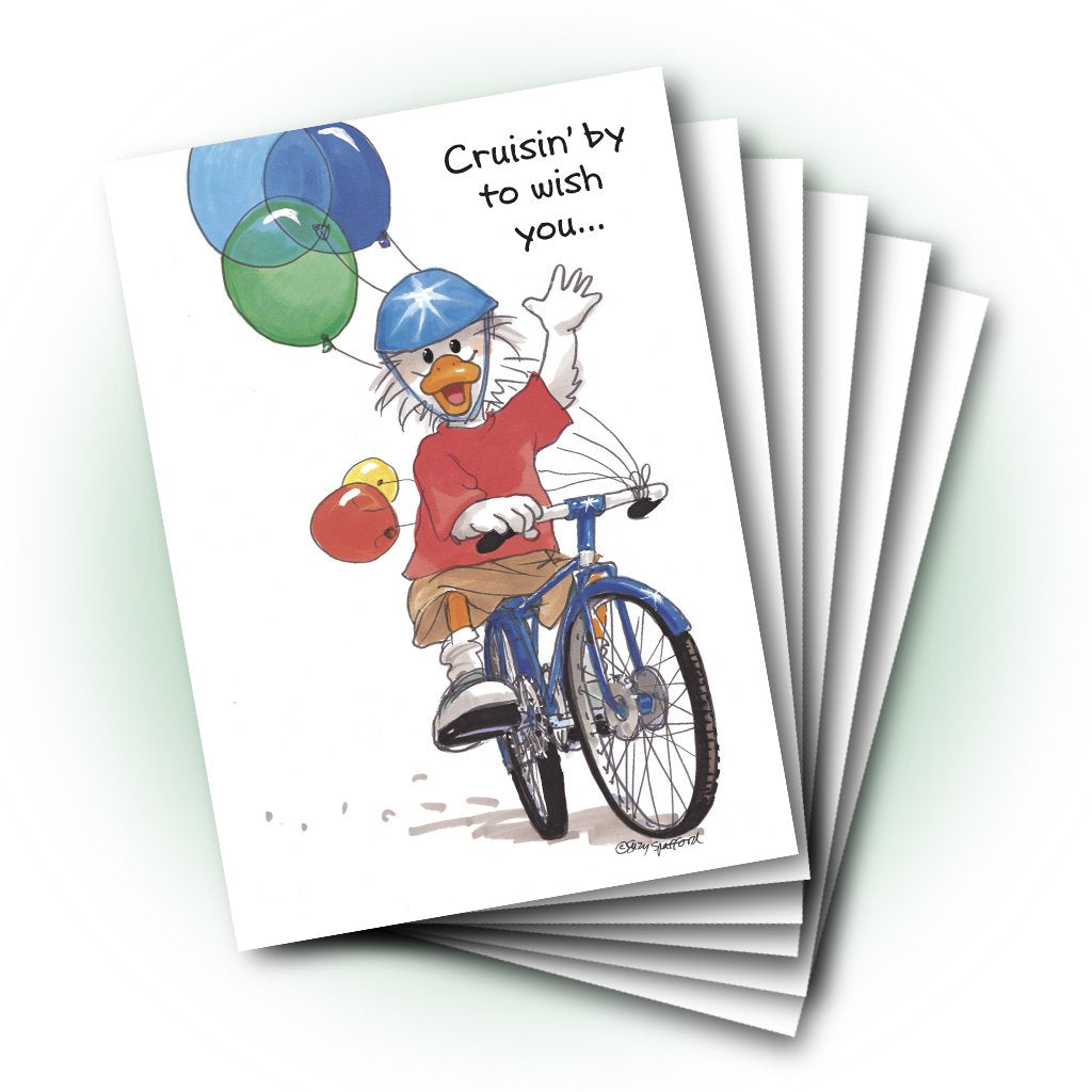 Jack on A Bike Birthday Greeting Card
