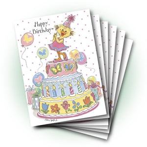 Polly's Cake Birthday Greeting Card